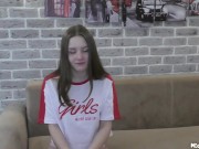 Interview and first sex in life, 18 year old cute student. 5/16