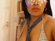 No encuentro mi juguete sexual me masturbo con una banana 1/16