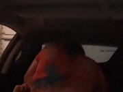 tight teen pussy getting a nice Creampie in the car 7/16
