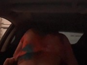 tight teen pussy getting a nice Creampie in the car 9/16