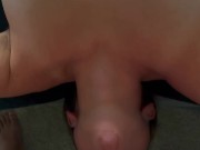 Sucked his dick upside down and swallowed every drop of his huge load 4/16