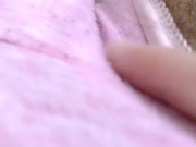 【完全主観】剛毛素人が陰毛はみ出すパンツの上からおまんこぐちゅぐちゅオナニー♡濡れ染みついちゃう【個人撮影】 13/16