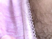 【完全主観】剛毛素人が陰毛はみ出すパンツの上からおまんこぐちゅぐちゅオナニー♡濡れ染みついちゃう【個人撮影】 15/16