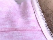 【完全主観】剛毛素人が陰毛はみ出すパンツの上からおまんこぐちゅぐちゅオナニー♡濡れ染みついちゃう【個人撮影】 5/16