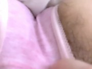 【完全主観】剛毛素人が陰毛はみ出すパンツの上からおまんこぐちゅぐちゅオナニー♡濡れ染みついちゃう【個人撮影】 7/16