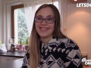 Brunette Selvaggia Fingers & Toys Her Twat To Reach Orgasm After Interview - LETSDOEIT 4/16