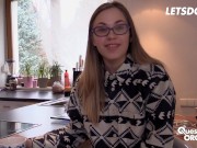 Brunette Selvaggia Fingers & Toys Her Twat To Reach Orgasm After Interview - LETSDOEIT 6/16