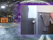 ANAL Babe bends over and pushes a toy into her ass in the SPACE PORT on StripVR 15/16