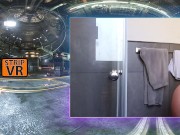 ANAL Babe bends over and pushes a toy into her ass in the SPACE PORT on StripVR 9/16