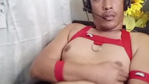 Sexy Red straps on me