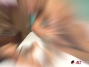 Sexy tattooed ebony babe has her hairy pussy penetrated by a big black cock 15/16