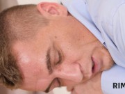 RIM4K. chick in sexy short plaid skirt relaxes mad husband with sweet rimjob 9/16