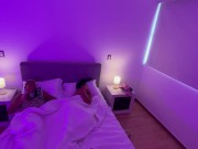 Stepmom shares bed and gets anal sex. Behind the scenes 3/16