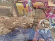 POV. Deep throat before anal makes me happy. Sneaking around abandoned building and getting caught 9/16