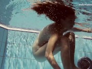 Russian hot babe naked mermaid like swimming 15/16