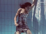 Russian hot babe naked mermaid like swimming 4/16