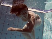 Russian hot babe naked mermaid like swimming 8/16