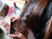 RISKY BLOWJOB WHILE PLAYING ONLINE GAME. PINAY STUDENT ROOM MATE 3/16