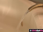 Big titted unshaven redheads fuck in the bathtub 7/16