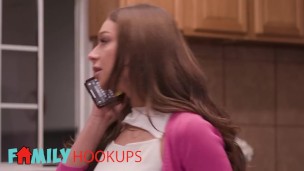 FAMILY HOOK UPS - April Olsen Tells Stepsister Sabina Rouge They Can Fuck And Nobody Has To Know