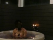 『夏　水着　ギャル』入学したばかりの巨乳の白ギャルを夏サークル旅行先のプールで水着にさせて着衣生ハメに成功。エロ過ぎて気持ち良過ぎた。。　個人撮影　フェラ　スタイル抜群　主観動画 11/16