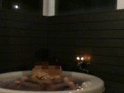 『夏　水着　ギャル』入学したばかりの巨乳の白ギャルを夏サークル旅行先のプールで水着にさせて着衣生ハメに成功。エロ過ぎて気持ち良過ぎた。。　個人撮影　フェラ　スタイル抜群　主観動画 13/16