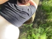 Creampie in the woods for neighborhood slut 2/16