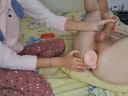 BadkittyB Amazing Femdom Session With Urethral Sounding, Extreme Toy Insertion, Dildo Fuck 6/16