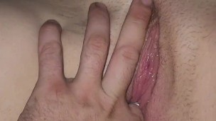 Fingering teen slut till she cums