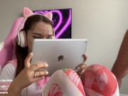 decides to fuck while she plays video games 1/16