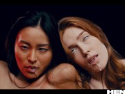 Real Life Hentai - Jia Lissa and Rae Lil Black fucked all the way through by alien monster 4/16