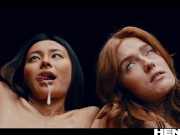 Real Life Hentai - Jia Lissa and Rae Lil Black fucked all the way through by alien monster 6/16