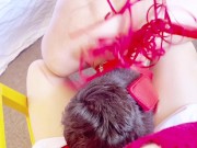 【SM】現役キャバ嬢女王様が外から丸見えのホテルで奴隷にクンニとお尻舐めさせた♡ 7/16