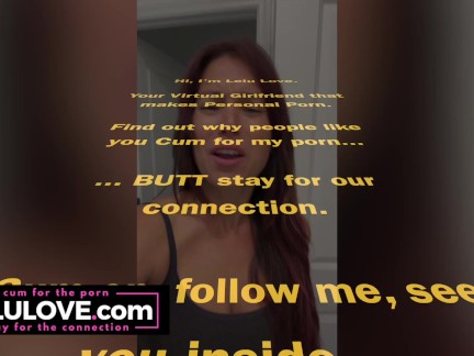 Babe spreading pussy and puckering asshole closeup real life behind the scenes and findom femdom JOI & more - Lelu Love