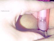 Dildo and pussy rubbing in the warm bath water! 4/16