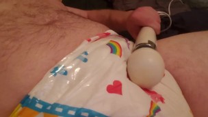 Bear playing with his Diaper