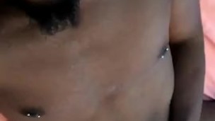 Pierced cock needs a hand.