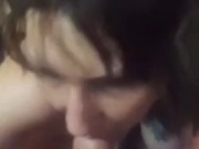 Sexy Slut MILF sucks and spits on my hard cock. 14/16