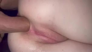 Submissive slut has her asshole stretched