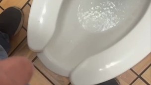 Nice hard piss at work