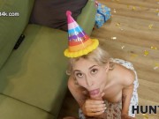 HUNT4K. Man bangs honey in ass and pays her boyfriend for anal fun 10/16