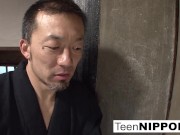 Asian babe gets caught masturbating 13/16