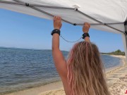 Dirty wild anal on beach tied up I Hard fucking her big juicy ass JessiJek 2/16
