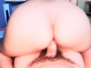 INCREDIBLE! BIG ASS STEPMOM SITS ON STEPSON'S COCK - REAL HOMEMADE 5/16