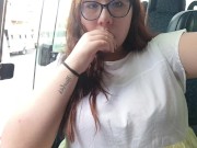 I'm so horny on the bus that I come home to cum 2/16