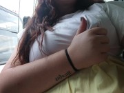 I'm so horny on the bus that I come home to cum 3/16