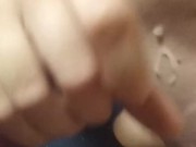 Milking Dick on my tits 14/16