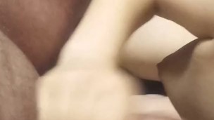 Milking Dick on my tits