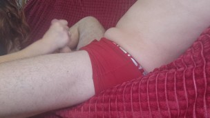 Slut Wife Sucks Lover and Tastes Cum