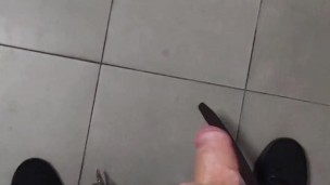 In public bathroom